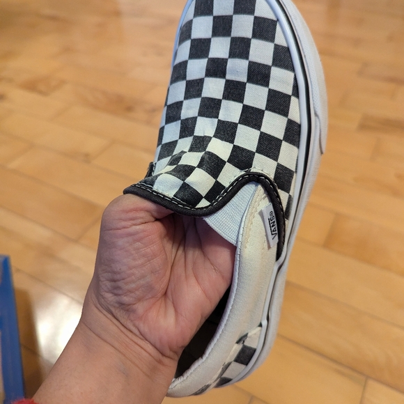 Vans black and white checkerboard slip ons - Picture 5 of 5